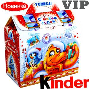 Сладкий подарок на Новый Год в жестяной упаковке весом 1200 грамм по цене 1762 руб в Ельце
