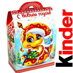 Детский подарок на Новый Год в жестяной упаковке весом 430 грамм по цене 1657 руб в Ельце