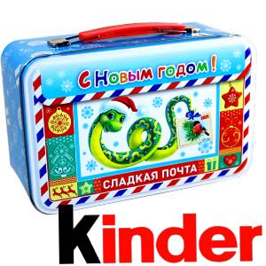 Сладкий подарок на Новый Год в картонной упаковке весом 430 грамм по цене 2136 руб в Ельце