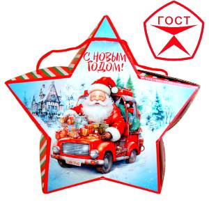 Детский подарок на Новый Год в жестяной упаковке весом 950 грамм по цене 1182 руб в Ельце